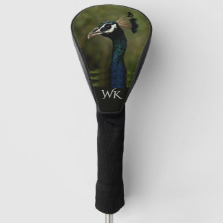 Profile of Peacock Initials Golf Head Cover
