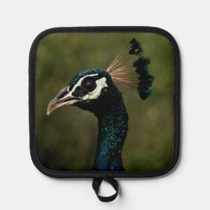 Profile of Peacock  Pot Holder