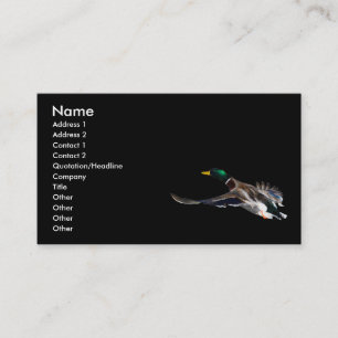 profile or business card, duck business card