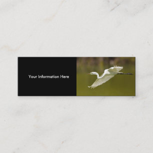 profile or business card, egret mini business card