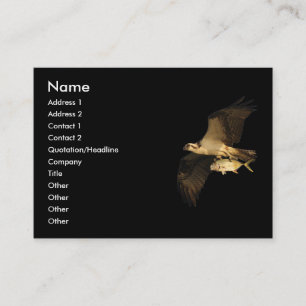 profile or business card, osprey card