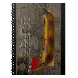 Profile Painting of Ship Jersey Notebook