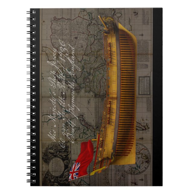 Profile Painting of Ship Jersey Notebook (Front)