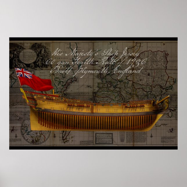 Profile Painting of Ship Jersey Poster (Front)