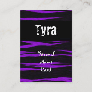Profile Personal Name Card Purple