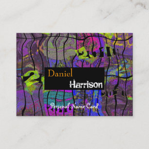 Profile Personal Name Card Urban Grunge Abstract