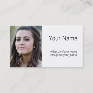 Profile Photo Business Card