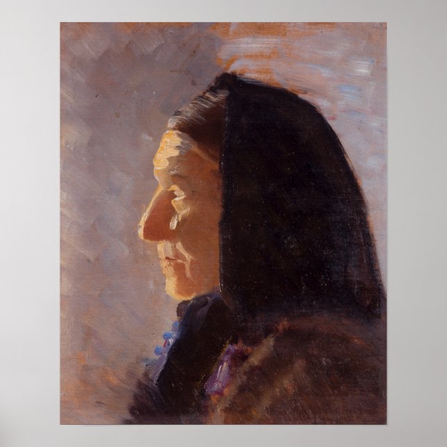 Profile Portrait of Skagen Woman Poster (Front)