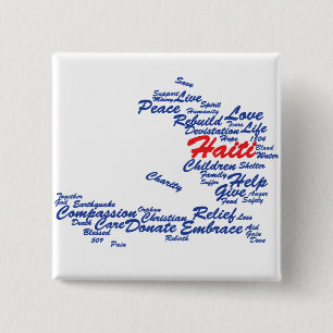 Profits to - Haiti Tag Map 15 Cm Square Badge