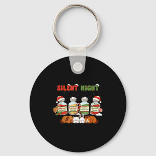 Profol Silent Night Funny Vet Tech Christmas  Key Ring