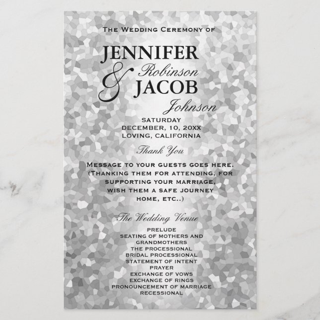 Program | Crystal Silver Flyer (Front)