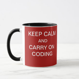 Program Keep Calm Computer Programmer Quote Joke Mug