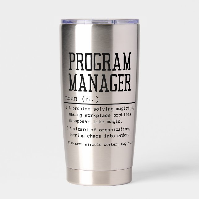 Program Manager Insulated Tumbler (Front)
