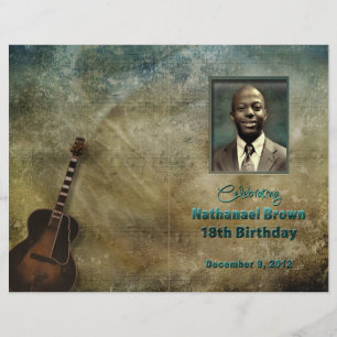 Program - Photo Insert -  18th BD Personalised