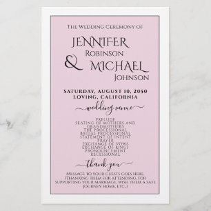 Program Simple and Modern Blush