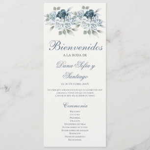 Programa de Blue Wedding en español Programme