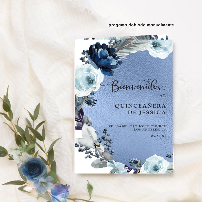 Programa de Quinceañera Azul, Aluminio Azul (Creator Uploaded)