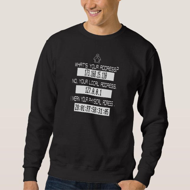 Programmer And Coder  What's Your Ip Sweatshirt (Front)