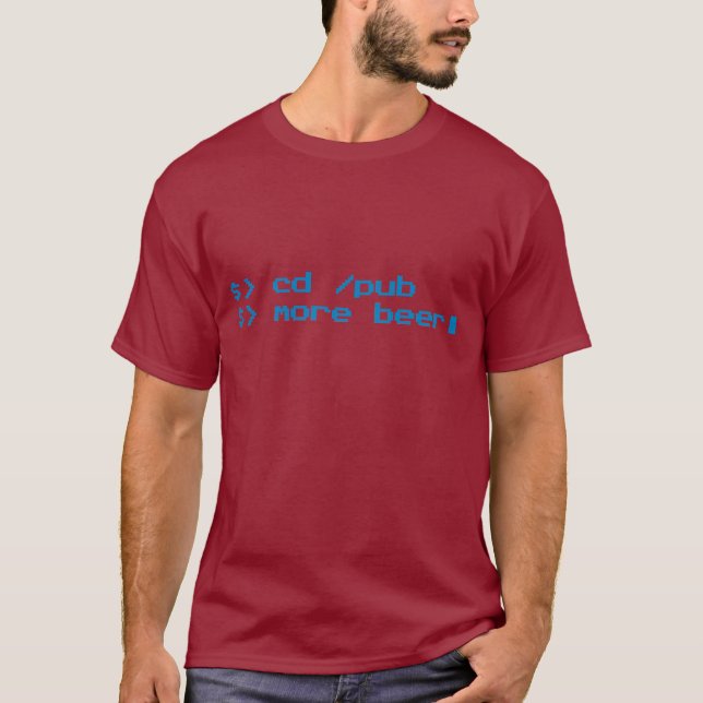 Programmer Beer - Geek, Nerd, Gamer, Gaming T-Shirt (Front)