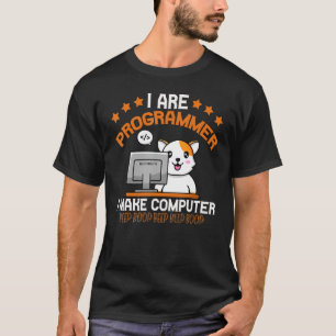 Programmer Cat Animal  Coding Squad Engineer T-Shirt