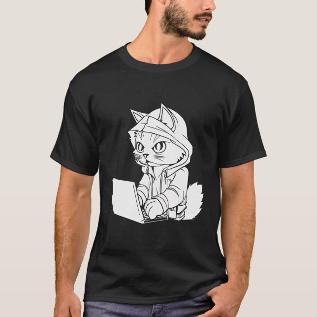 Programmer Cat Coding Software Engineer - Develope T-Shirt (Front)