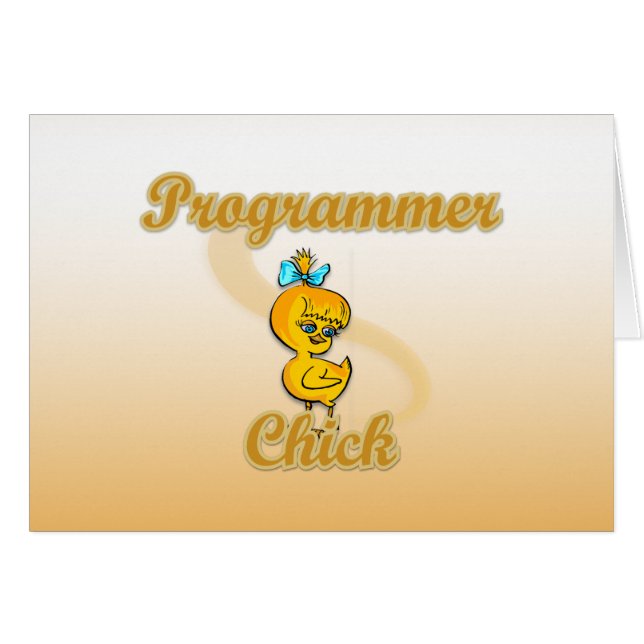 Programmer Chick (Front Horizontal)