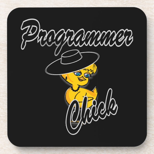 Programmer Chick #4 Coaster (Front)
