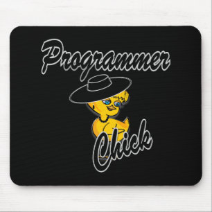 Programmer Chick #4 Mouse Pad