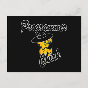 Programmer Chick #4 Postcard