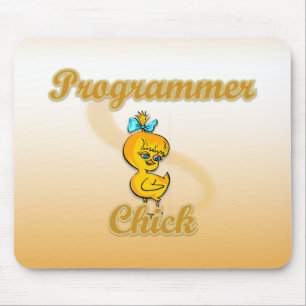 Programmer Chick Mouse Pad