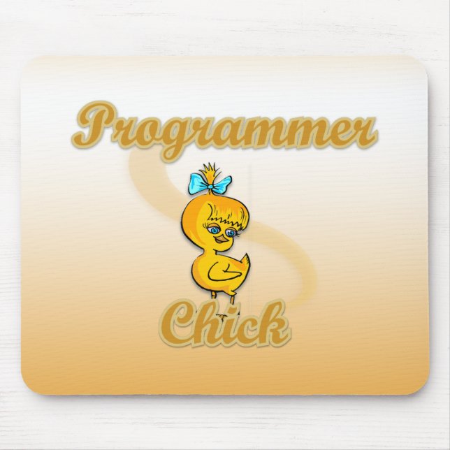 Programmer Chick Mouse Pad (Front)