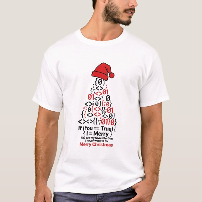 Programmer Christmas Shirt - Coding Tree Gift (Front)