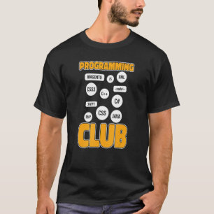 Programmer Club Developer Software Programming Cod T-Shirt