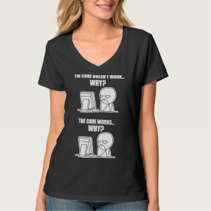 Programmer  Code Works Why Meme T-Shirt
