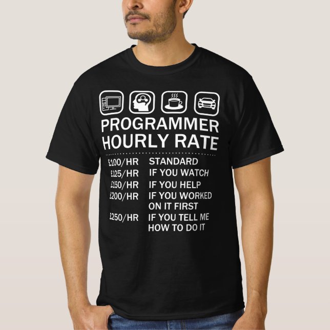 Programmer Codefather Software Engineer Hackers T-Shirt (Front)
