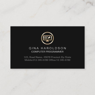 Programmer Coder Computer Technical Business Card