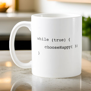 Programmer Coder Funny Infinite Loop Choose Happy Coffee Mug