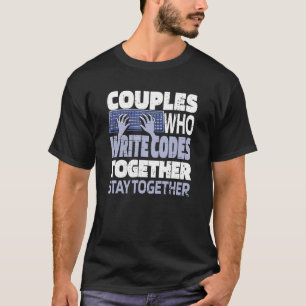 Programmer Couple Programming Software Engineer  C T-Shirt