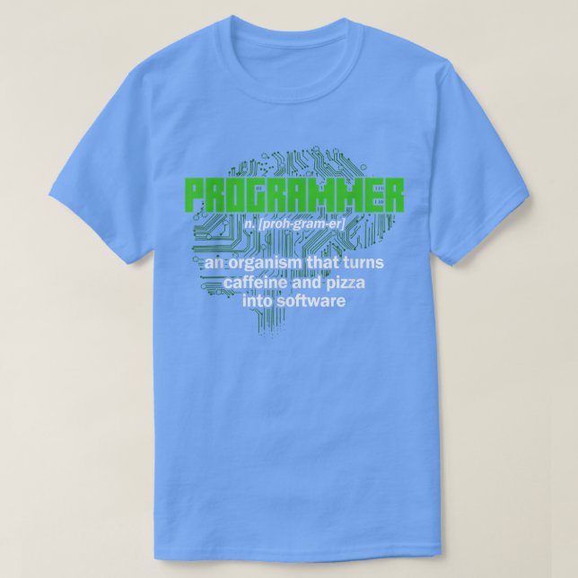 Programmer Definition Syntax Programming Software  T-Shirt (Design Front)