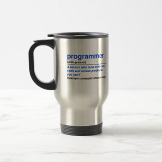Programmer definition travel mug