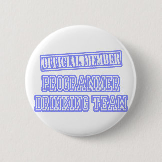 Programmer Drinking Team 6 Cm Round Badge