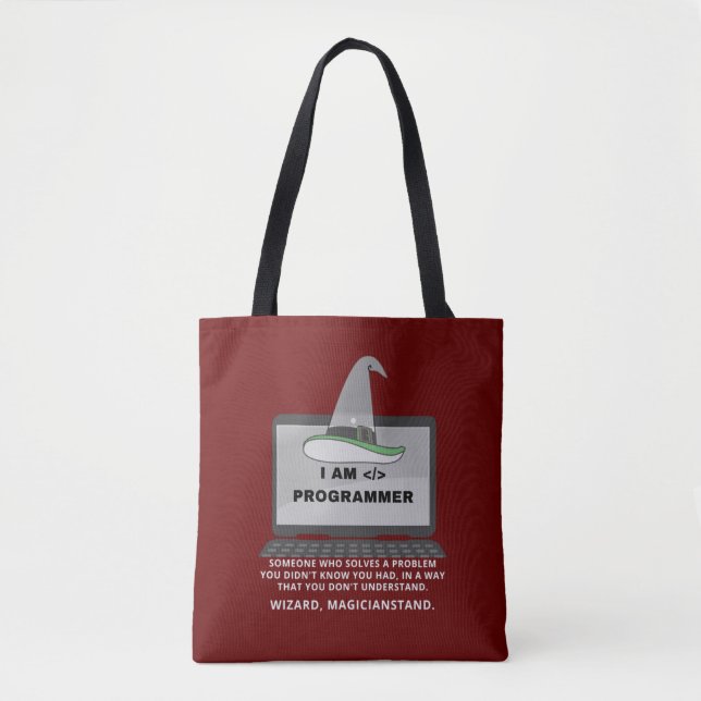 Programmer Funny Definition Tote Bag (Front)