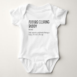 Programmer Future Coding Buddy Funny Developer Baby Bodysuit