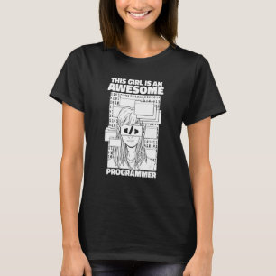 Programmer Girl Coding  Software Engineer Develope T-Shirt