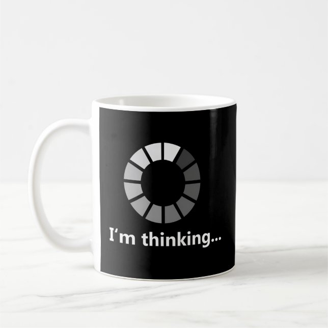 Programmer I'M Thinking Coffee Mug (Left)