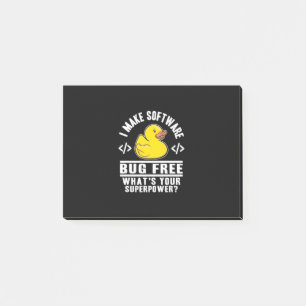 Programmer Make Software Bug Free Post-it Notes