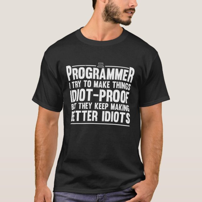 Programmer Men Women Computer Coder Programming T-Shirt (Front)
