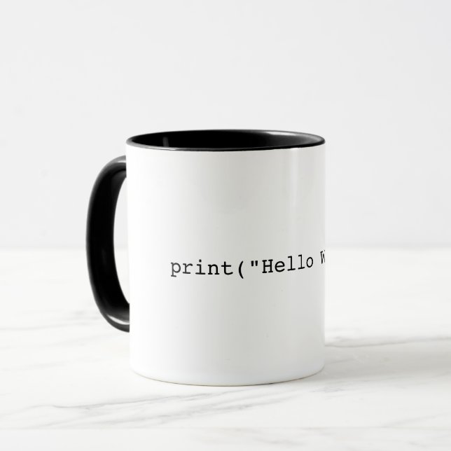 Programmer Mug - Hello World (Front Left)