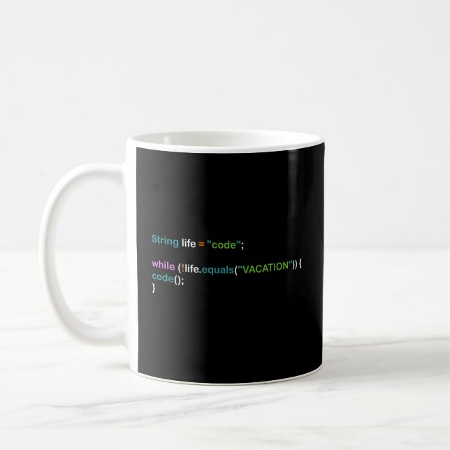 Programmer Nerd Computer Science Programming Coffee Mug (Left)