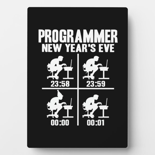 Programmer New Year's Ever Plaque (Front)